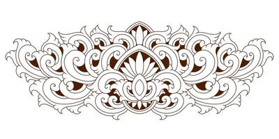 Classic style frame design with exquisite engraving and luxury vector