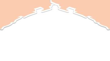 Tear off half a sheet of retro colored paper from the bottom. Vector template paper design.