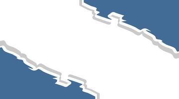 Tear off half a sheet of retro colored paper from the bottom. Vector template paper design.