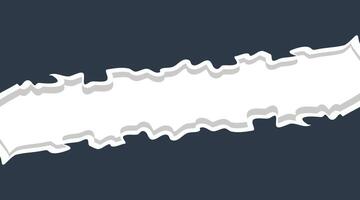 Tear off half a sheet of retro colored paper from the bottom. Vector template paper design.