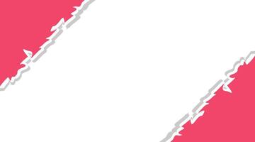 Tear off half a sheet of retro colored paper from the bottom. Vector template paper design.
