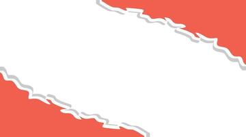 Tear off half a sheet of retro colored paper from the bottom. Vector template paper design.