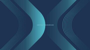Blue geometric abstract background. Minimal geometric. Trendy gradient shape design. Modern futuristic graphic. Suit for banner, brochure, business, flyer, poster, website. Vector illustration