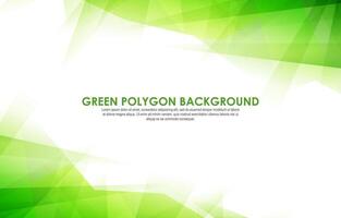 green and white polygon background with gradient color vector