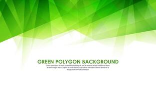 green and white polygon background with gradient color vector