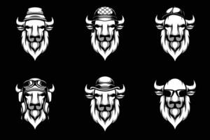 Buffalo Bundle Black and White vector