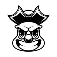Clown Pirates Outline Version vector