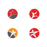 Star logo vector template element symbol design