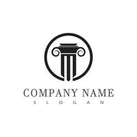 Column logo vector template symbol element design