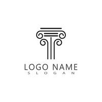 Column logo vector template symbol element design