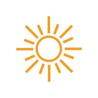 Sun logo vector template symbol design