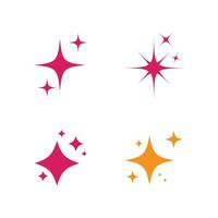 Star logo vector template element symbol design