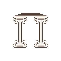 columna logo vector modelo símbolo elemento diseño