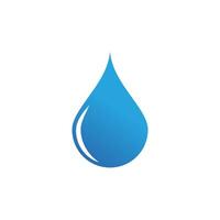 Water drop illustration logo vector design