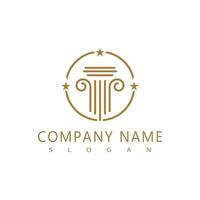 Column logo vector template symbol element design