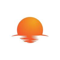 Sun logo vector template symbol design