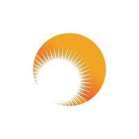 Sun logo vector template symbol design