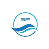 Wave logo vector template symbol design