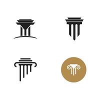 Column logo vector template symbol element design