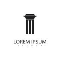 Column logo vector template symbol element design