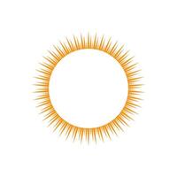 Sun logo vector template symbol design