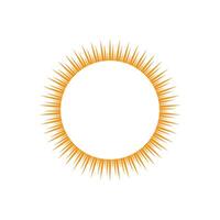 Sun logo vector template symbol design