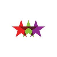 Star logo vector template element symbol design