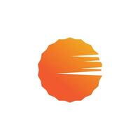 Sun logo vector template symbol design