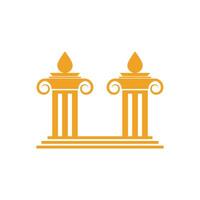 Column logo vector template symbol element design