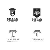 Column logo vector template symbol element design