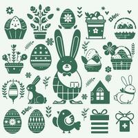 Easter Element Icon and Symbol vector