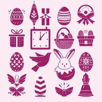 Easter Element Icon and Symbol vector