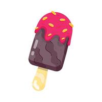 Flat icon of ice cream vector