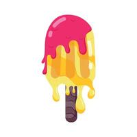 Flat icon of ice cream vector