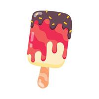 Flat icon of ice cream vector