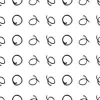 Seamless pattern with sketch circles shape vector