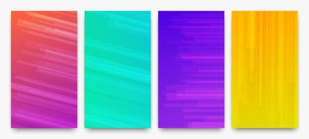 Modern colorful gradient background with lines vector