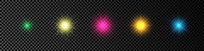 Light effect of lens flare vector