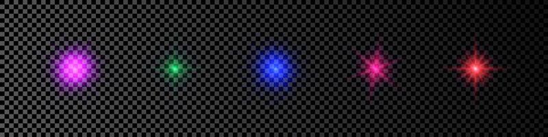Light effect of lens flare vector