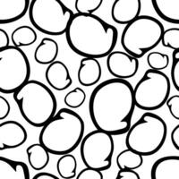 Seamless pattern with sketch circles shape vector