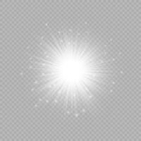 efecto de luz de destellos de lente vector