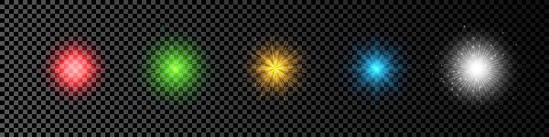 Light effect of lens flare vector