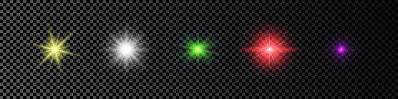 Light effect of lens flare vector
