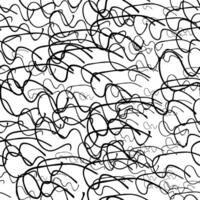 Seamless pattern with sketch squiggle vector