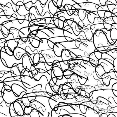 Seamless pattern with sketch squiggle