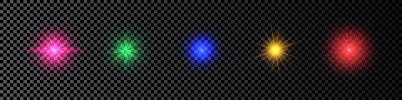 Light effect of lens flare vector