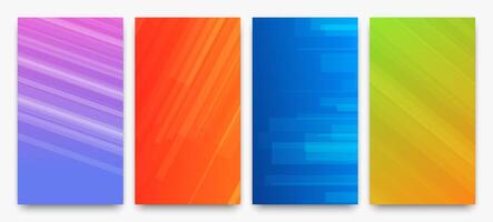 Modern colorful gradient background with lines vector