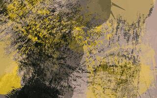 Abstract grunge texture black and yellow color background vector