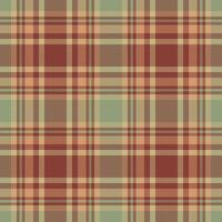 Plaid seamless pattern. Check fabric texture. Vector textile print.