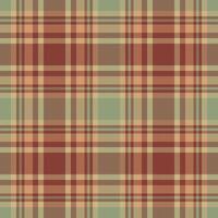 Plaid seamless pattern. Check fabric texture. Vector textile print.